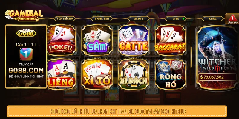 Review Game Bài GO88 Chi Tiết Cổng Game Bài Trực Tuyến Người chơi có nhiều lựa chọn khi tham gia cược tại sân chơi GO88