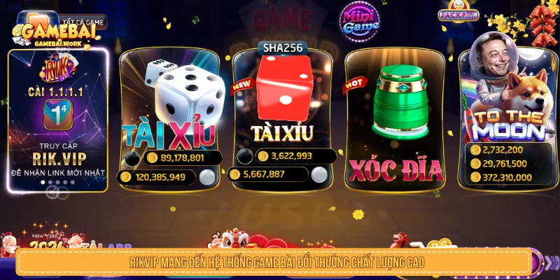 Game Bài Đổi Thưởng - Top Cổng Game Đánh Bài Online Uy Tín RIKVIP mang đến hệ thống game bài đổi thưởng chất lượng cao